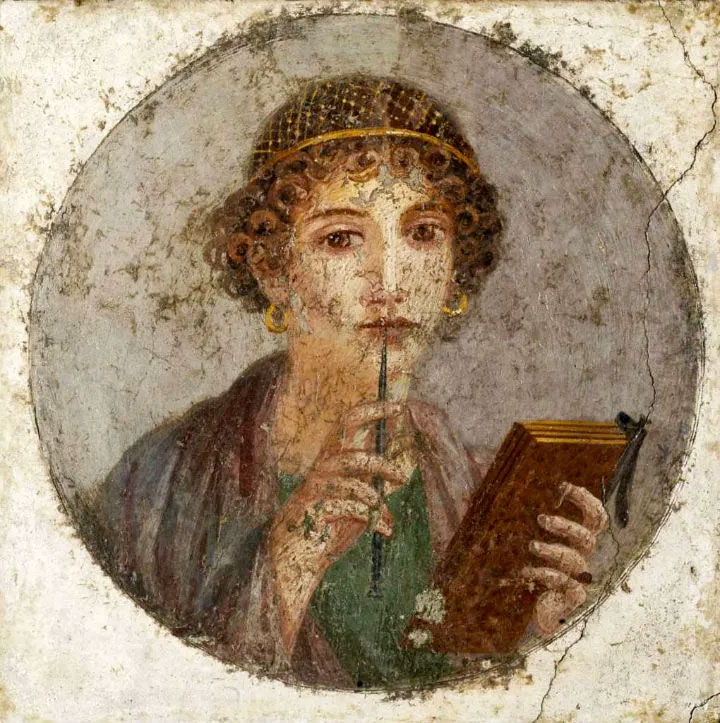 Gli affreschi di Pompei al MANN- Saffo