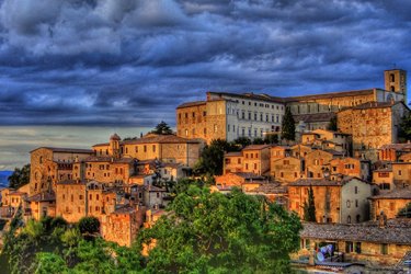 Panorama di Todi in Umbria