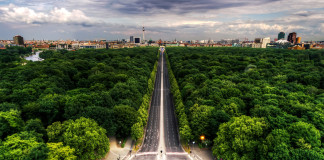 Tiergarten e Colonna della Vittoria a Berlino Tiergarten e Colonna della Vittoria a Berlino