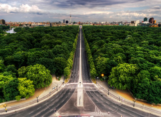 Tiergarten e Colonna della Vittoria a Berlino