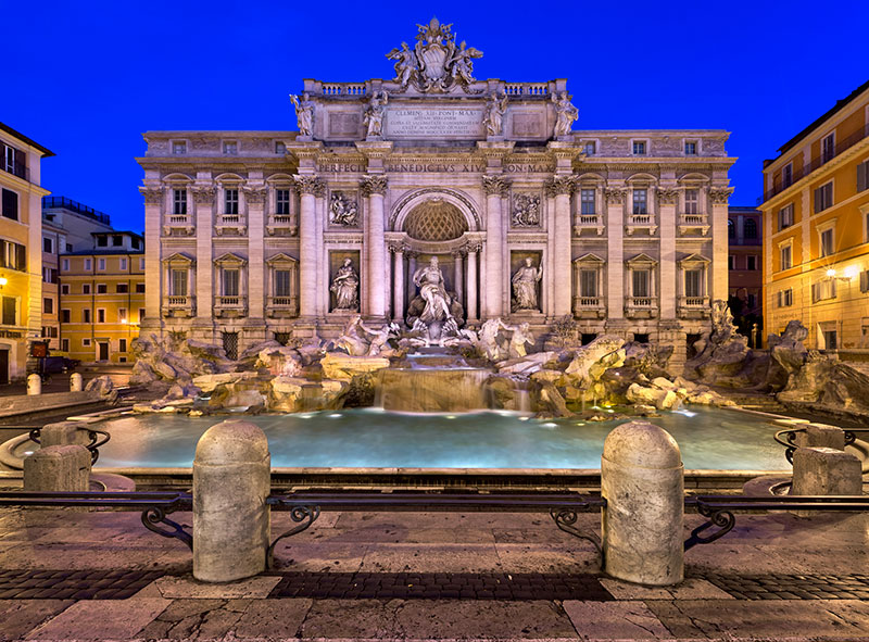 La Fontana di Trevi a Roma