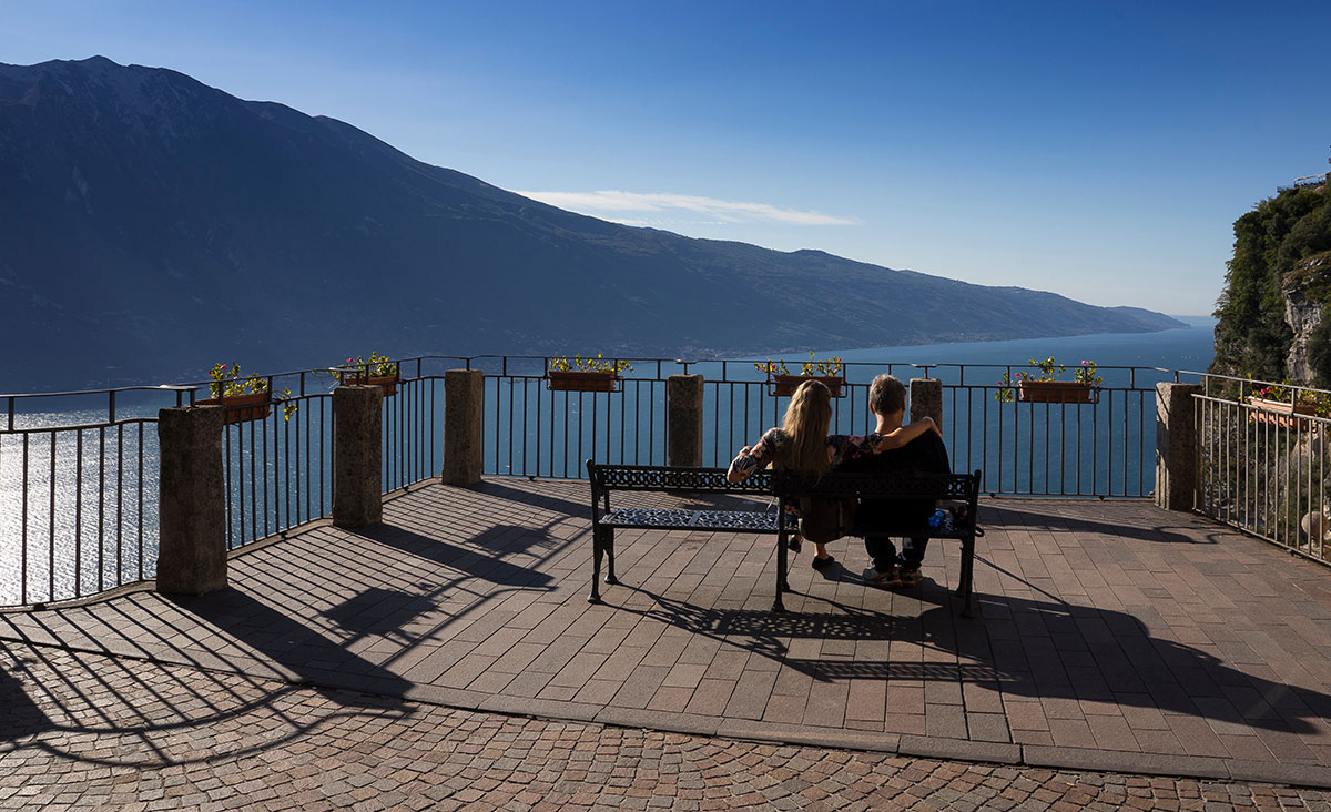 La terrazza del Brivido a Tremosine sul Garda