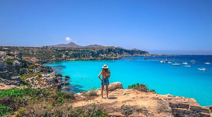 Isola di Favignana alle Egadi in Sicilia