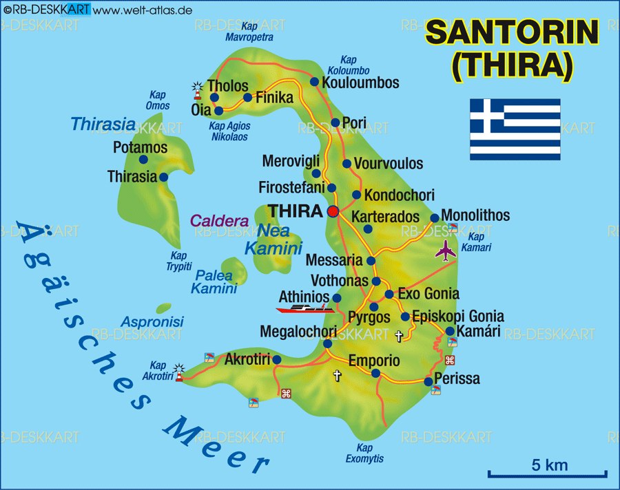Mappa di Santorini