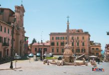 Cosa vedere a Tarquinia - Piazza Matteotti con la fontana